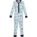 L.L.Bean Organic Cotton Fitted One-Piece (Little Kids) Celestial Blue Buddy the Dog ID-niUBIZtK