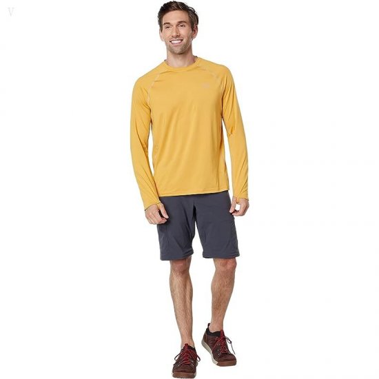L.L.Bean Swift River Cooling Rashguard Regular Warm Gold ID-CPYNjNBm