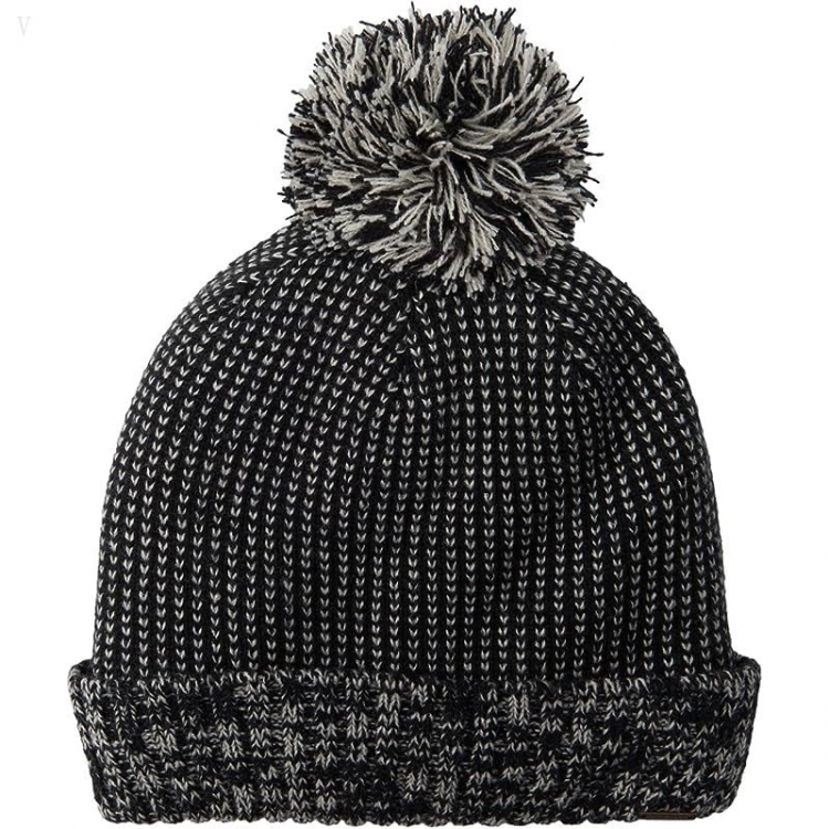 L.L.Bean Winter Lined Pom Hat Dark Black ID-WYbel48Z - Click Image to Close