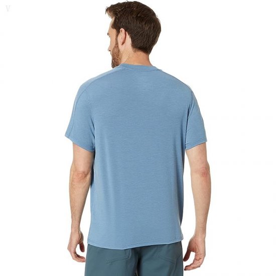 L.L.Bean Everyday SunSmart Tee Short Sleeve Bayside Blue ID-xpt5NSxa