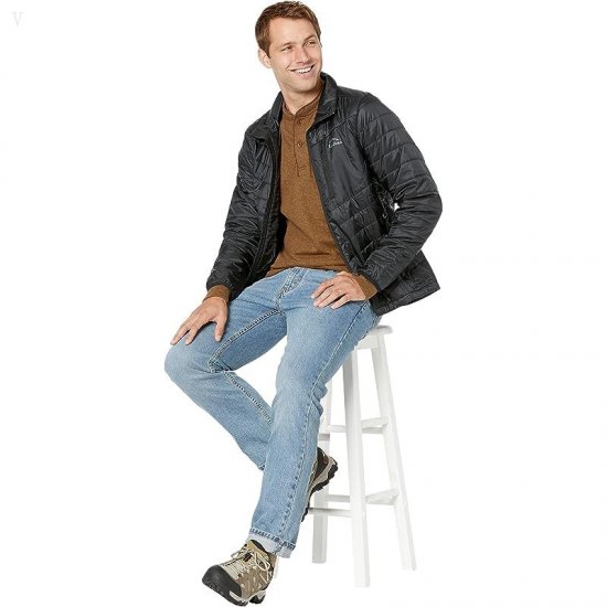 L.L.Bean River Driver Shirt Long Sleeve Henley Regular Maple Brown Heather ID-UFt6vXDc