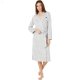 L.L.Bean Lightweight Sweater Fleece Wrap Robe Light Gray Heather ID-0g9CwKCh