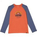 L.L.Bean Everyday Sun Smart Long Sleeve Tee (Big Kids) Peak Orange Mountains ID-hrmRA0Yb