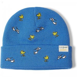 L.L.Bean L.L.Bean X Peanuts Critter Beanie (Little Kids/Big Kids) Marine Blue ID-6aBBdvCh