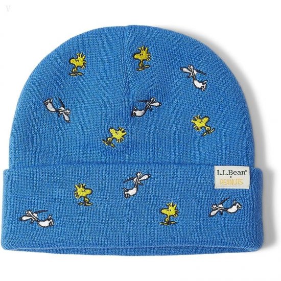 L.L.Bean L.L.Bean X Peanuts Critter Beanie (Little Kids/Big Kids) Marine Blue ID-6aBBdvCh