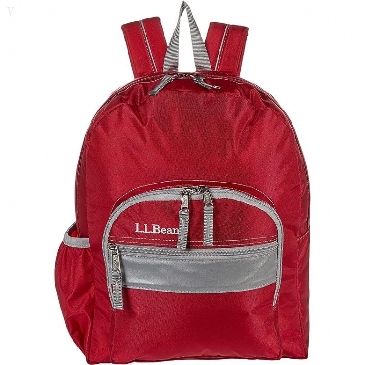 L.L.Bean Kids Junior Backpack Red ID-L2EN7fhr - Click Image to Close