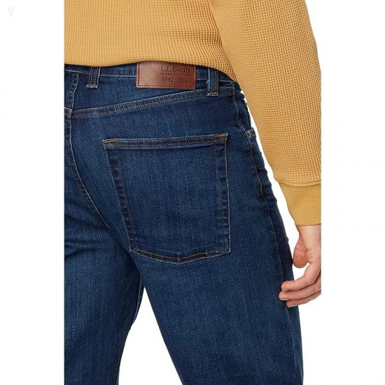 L.L.Bean BeanFlex Jeans Slim Straight Deep Indigo ID-QYQMaGSB