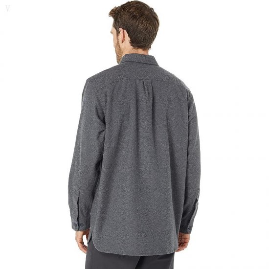 L.L.Bean Chamois Shirt Regular Charcoal Gray Heather ID-AbPDSE1H