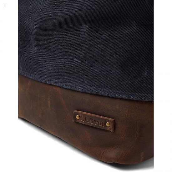 L.L.Bean Waxed Canvas Crossbody Classic Navy ID-oCADpIWa