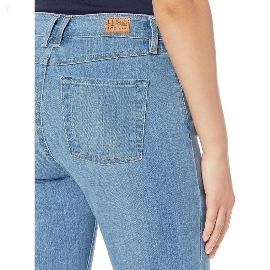 L.L.Bean BeanFlex Skinny Leg Favorite Fit Jeans in Light Indigo Light Indigo ID-2I2jninp