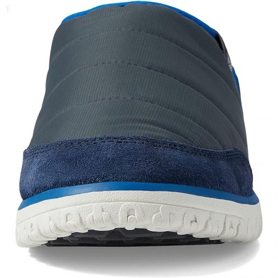 L.L.Bean Mountain Classic Quilted Slide Nautical Navy/Shale Gray ID-8lj5NcH2