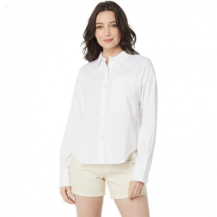 L.L.Bean Signature Oxford Shirt White ID-ijvMl1oT - Click Image to Close