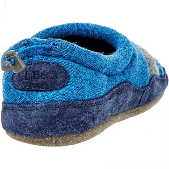 L.L.Bean Sweater Fleece Slipper Motif (Toddler/Little Kid/Big Kid) Glacier Blue Shark ID-Id2CMhkK