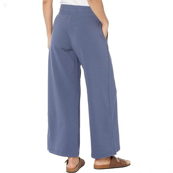 L.L.Bean Petite 24/7 Wide Leg Sweatpants Vintage Indigo ID-rKzot4OH