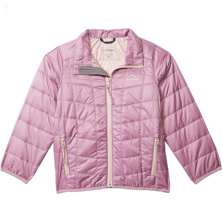 L.L.Bean PrimaLoft Packaway Jacket (Little Kids) Mauve Berry ID-VQAIbhD2 - Click Image to Close
