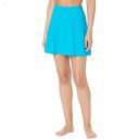 L.L.Bean Slimming Swimwear Swim Skirt Classic Teal Blue ID-wBq06aZV