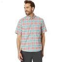 L.L.Bean Comfort Stretch Oxford Short Sleeve Slightly Fitted Plaid Mineral Red Plaid ID-JMB0jrIf