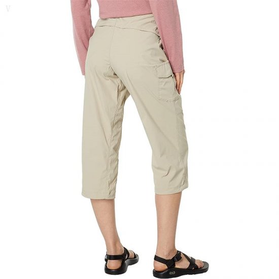 L.L.Bean Tropicwear Woven Capri Pants Soft Sand ID-CkmhYBSu