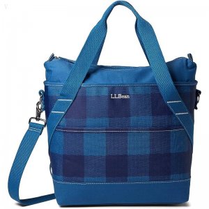 L.L.Bean Insulated Tote Medium Plaid Blue Buffalo ID-CubeAAq3
