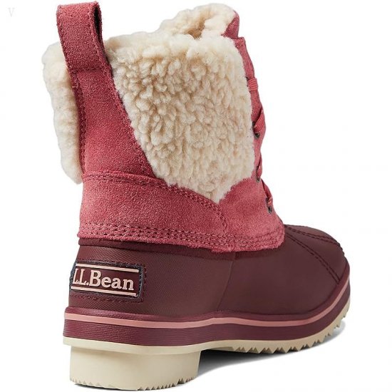 L.L.Bean Rangeley Sherpa Boot (Toddler/Little Kid/Big Kid) Faded Rose/Burgundy ID-sYJXzH2l