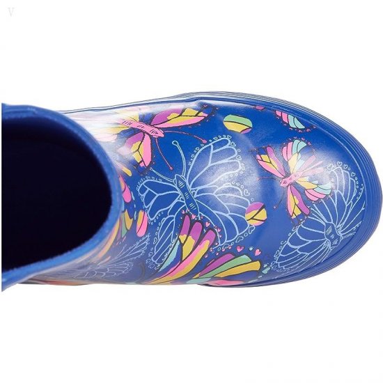 L.L.Bean Puddle Stompers Rain Boots Print (Toddler/Little Kid) Night Sky Butterfly ID-2nEp5B1a