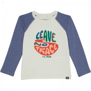 L.L.Bean Everyday Sun Smart Long Sleeve Tee (Toddler Silver Birch Leave No Trace ID-Lo37B3A9
