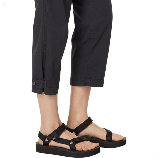 L.L.Bean Ripstop Pull-On Capri Pants Black ID-IRvWx9az