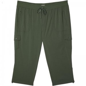 L.L.Bean Plus Size Vista Camp Pants Crop Thyme ID-RqlfTTHJ