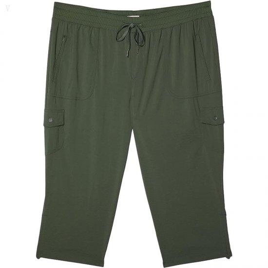 L.L.Bean Plus Size Vista Camp Pants Crop Thyme ID-RqlfTTHJ