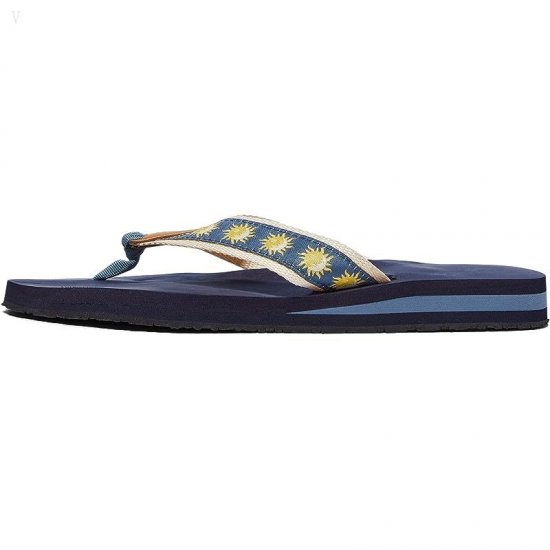 L.L.Bean Classic Maine Isle Flip-Flop 3 Motif Sun/Slate ID-x6ni4FVy