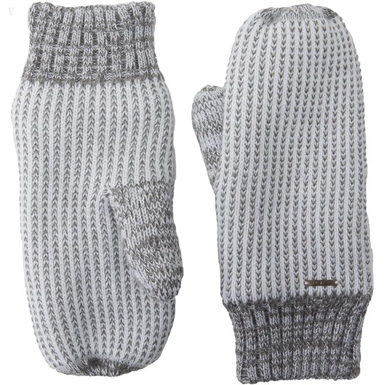L.L.Bean Winter Lined Mitten Gray Heather ID-wVD08q9E - Click Image to Close