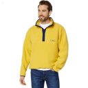 L.L.Bean Bean's Classic Snap Fleece Pullover Print Adults Field Gold ID-2vzQQuAY