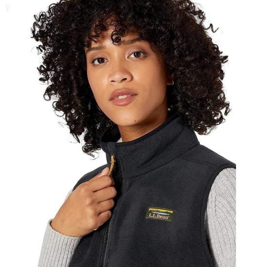 L.L.Bean Mountain Classic Fleece Vest Black ID-59XOM6e1