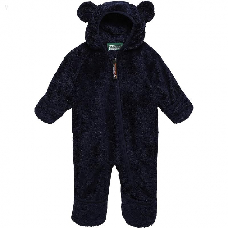 L.L.Bean Hi-Pile Fleece Bunting (Infant) Bright Navy ID-hv6lq2oI - Click Image to Close