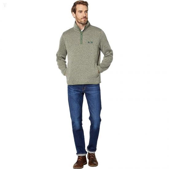 L.L.Bean Sweater Fleece Pullover Eucalyptus ID-ILh2igGH