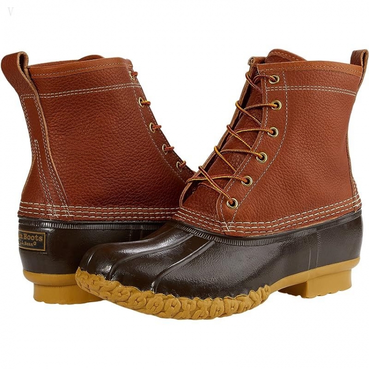 L.L.Bean Bean Boot 8\ Tan/Brown/Gum/Apple Cinnamon ID-BO885wVF - Click Image to Close