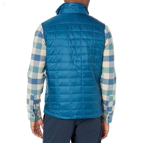 L.L.Bean Primaloft Packaway Vest Regular Dark Marine Blue/Black ID-9m5hw9ed