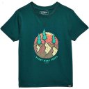 L.L.Bean Organic Short Sleeve Tee (Little Kids) Deepest Green Plant More Trees ID-6VkIgta7