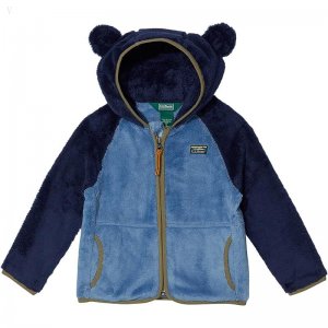 L.L.Bean Hi-Pile Fleece Color-Block Jacket (Toddler) Bright Navy/Soft Blue ID-wiNzWVxo