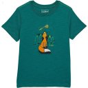 L.L.Bean Graphic Tee Glow in the Dark (Little Kids) Emerald Spruce Fox ID-APqsNbcn