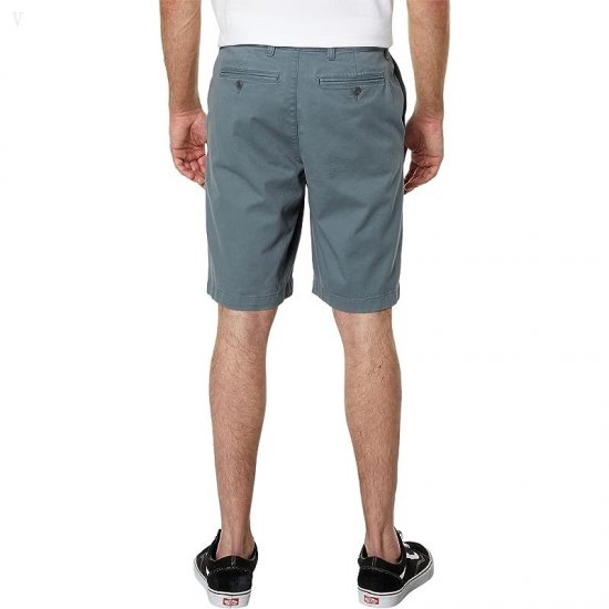 L.L.Bean Lakewashed Stretch Khaki Standard Fit Shorts Storm Gray ID-vFo4AmDb