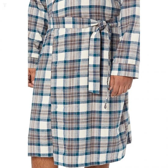 L.L.Bean Scotch Plaid Flannel Robe - Tall Indigo Tartan ID-47UYJQuT