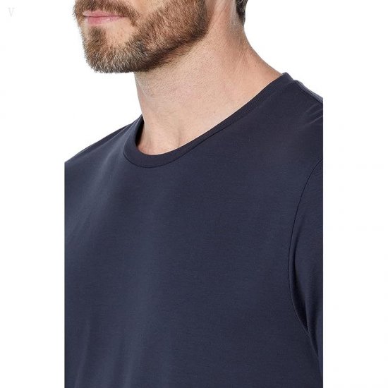 L.L.Bean Comfort Stretch Pima Long Sleeve Tee Shirt Coal ID-5rrsfzvn