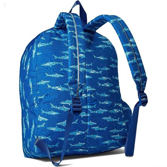 L.L.Bean Kids Original Backpack Print Regatta Blue Geo Shark ID-3CuSYVhO