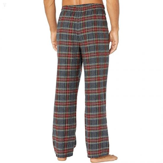 L.L.Bean Scotch Plaid Flannel Pajamas Regular Grey Stewart ID-dvi6F7yu
