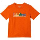 L.L.Bean Graphic Tee Glow in the Dark (Big Kids) Vibrant Orange L.L.Bean Rainbow Logo ID-UBZjNegf