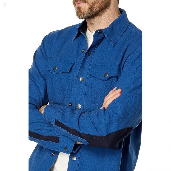 L.L.Bean Signature Rugged Soft Twill Shirt Regular Deep Nautical Blue ID-qLeOpNoq