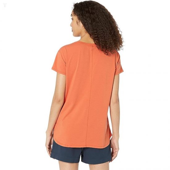 L.L.Bean Beyond Soft Crew Neck Tee Short Sleeve Terra-Cotta ID-iJRqX0EH