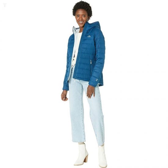 L.L.Bean Bean\'s Down Hooded Jacket Dark Marine Blue ID-26diefhA