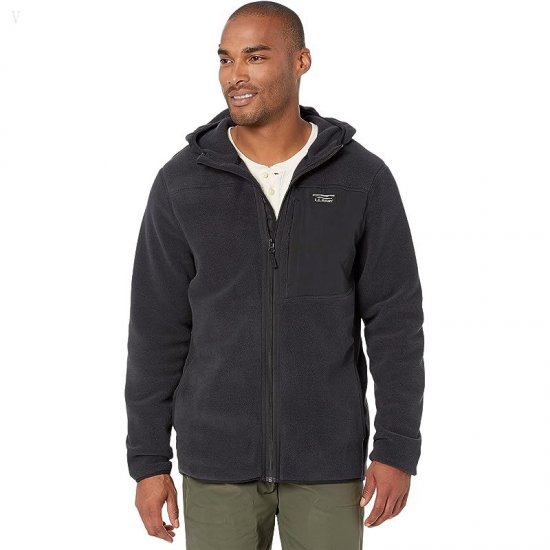 L.L.Bean Mountain Classic Fleece Hoodie - Tall Black ID-9zrCs8qA